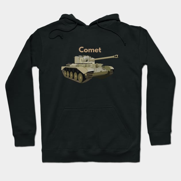 Comet WW2 British Tank Hoodie by NorseTech